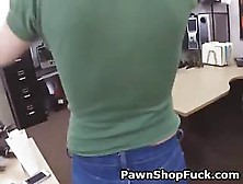 Pretty Blonde Gets Tits Out And Teases In Pawn Shop