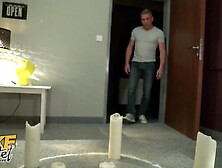 Fake Hostel Threesome with curvy big ass horny Latina girls