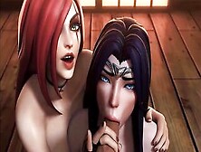 3D Compilation Kda Ahri Evelynn Irelia Miss Fortune Uncensored Cartoon