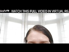 Solo Alluring Alice Lee Masturbate On The Couch With A Large African Dildo In Vr.