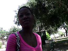 Ebony Lady Lux Play Gets Down For Inter-Racial Sex With Giant