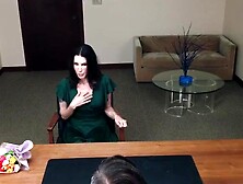 Mature Wife Slides On Principal's Big Dick To Save Her Daughter From Expulsion