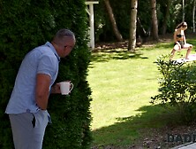 Small Tits European Daughter Gets Fucked By Daddy