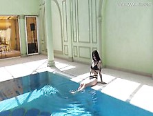 Sheril Blossom Gets Horny and Naked in the Pool