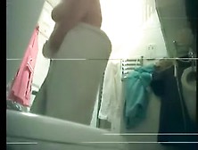 My Corpulent Friend Of Mine Caught On My Hidden Camera In My Washroom