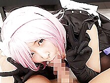 Online Hookup With The Cosplayer In A Maid Costume; Pink Hair Japanese Cosplay Hardcore Jav