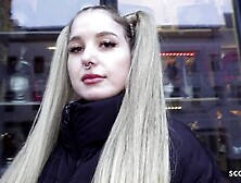 GERMAN SCOUT - Large Weenie Anal Sex Casting for Pigtails Teen Crystal White in Berlin