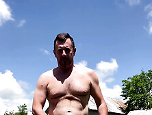 Daddy Lunch Break Wank In The Backyard