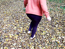 Naked tits punished in the forest