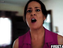 Stepdad Caught His Wifey And Daughter Have Sex And He