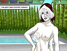 Busty teacher gets wild in the swimming pool with a youthful passion