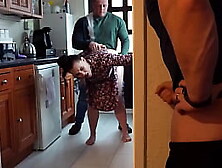 Big Butt Wife Gets Creampied By Lover as Cuckold Husband Watches and Jerks Off