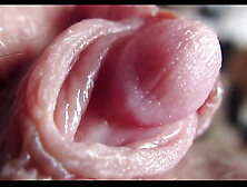 humongous clit cumming closeup