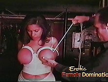 Busty Brunette Tries Out Total Submission For The First Time