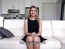 Casting Francais - First Time Casting For Canadian Amatuer Lezbo Vanessa Siera