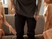 JOYMII - Erotic 3 Way Surprise With Beauty Mary Rock And Her Friend Lili Charmelle