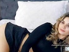 HelenWaldorf killer legs,  high heels,  and a naughty thong tease