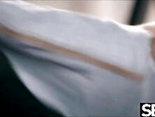 See this pretty exposed pair have wild multi orgasmic sex