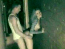 SCANDALOUSGFS - Pussy licked alley whore bends over for dick