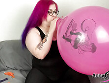 Deutsche Gothic-Bbw Abby Strange,  Looner Fetish: Blow To Pop