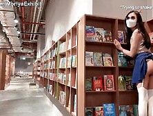 Teaser - Risky Flashing my Cunt & Small Boobies in a Stunning Bookstore ????