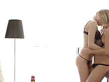 BFFs Karina Grand and Rita Rush anal threesome