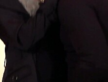 Elegant woman Lilia Rouge has sex inside tights