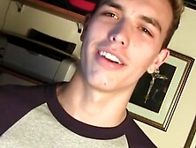 Skinny Blonde Babe Atlas Evans Masturbates To Orgasm And Ejaculates