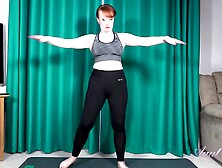 Red Works Up A Sweat,  Then Works Her Pussy