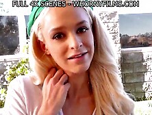 WHORNY FILMS - Cute Blond Cookie Seller Gets Banged When This babe Can’t Close the Deal