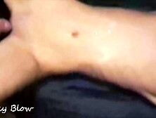 Husband watching stranger fucking me and jizz on my stomach.  Cuck-old home-made porn