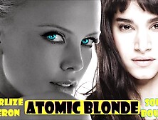 Charlize Theron ATOMIC BLONDE Sofia Boutella celebrity LESBO scene Mainstream video 2017 fingering
