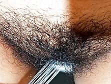 Lonely Maid Pussy Fingered by House owner in Bathroom while bathing without dress