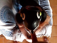 Masked slender latin chick mother i'd like to fuck fellatio deepthroat POV view