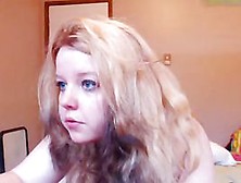 Blond Bonks Her A-Hole And Bawdy Cleft On Webcam