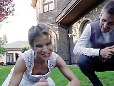 Newlywed Sarah Kay is pussy pounded while cucking her husband