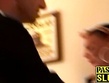 Mature hottie Layla roughly dominated and gets a facial