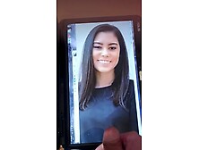 Cum tribute on gorgeous girl Bella
