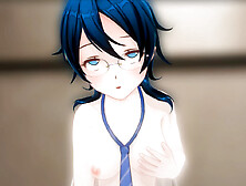 Student Cums in the Toilet with Ahegao