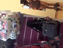 Two sexy sisters with bubble butts in gym