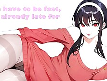 Hentai JOI - Yor gives you a quick morning present - (Mommydom, Blowjob, Big tits)