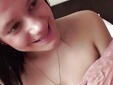 "Adorable brunettes fucked in the motel"