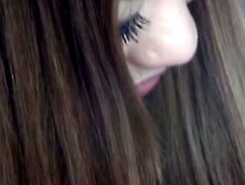 Beautiful Japanese teen playing with her hairy pussy
