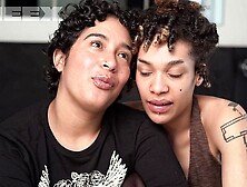 Amatory Canela and Ellington - pussy licking action - Cheex