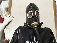 Ebony Nurses Ride Tied Down Gas Mask Guy