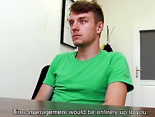 Horny Chap Is Riding Stranger's Prick On His Job Interview