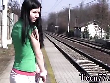Japan old fuck teen Masturbating at the train station