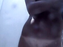 Hairy pussy spied in the bathroom