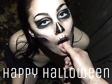 Spooky Lady Skull Screwed and Railed Hard Outside