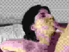 Brunette schoolgirl does fellatio and nails boner